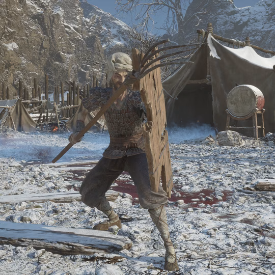 Armored Bandit - Pitchfork & Wooden Shield icon