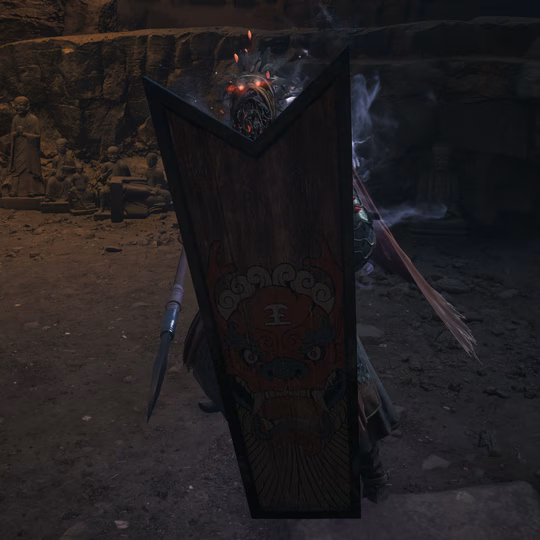 Red-Eyed Feathered Officer - Spear & Shield icon